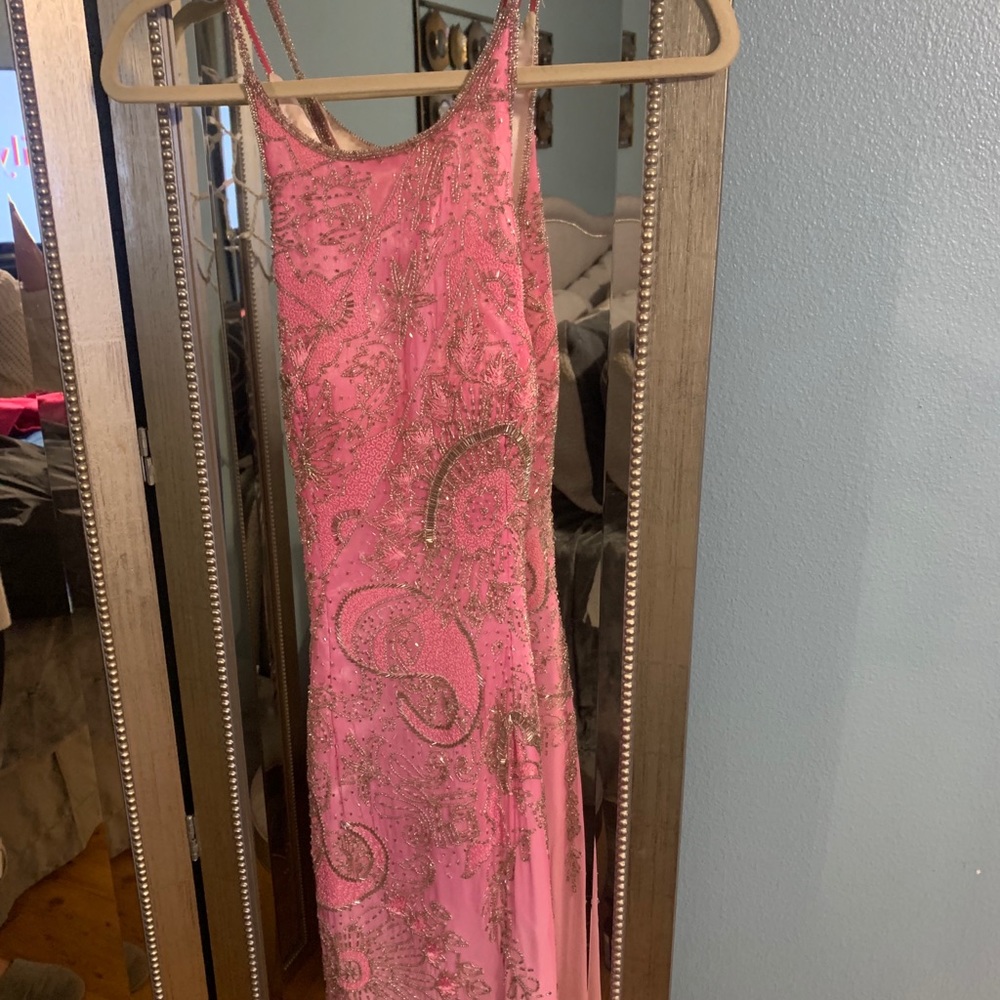 Mia Bella Long Beaded Dress